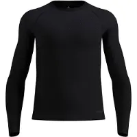 Odlo Performance Light Bl Top Crew Neck L/S Intimo sintetico Uomo (S, nero)