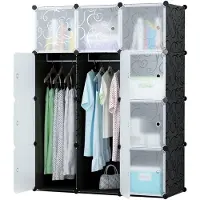 Kendra Home Armadio Modulare Oskar a 12 Cubi con Ante