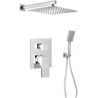 Sapho Set doccia a incasso CUBEMIX con rubinetto, 2 uscite, cromo