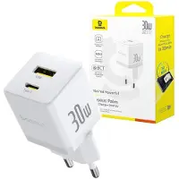 Baseus Caricabatterie Da Parete Usb-a E Usb-c Palm 30w