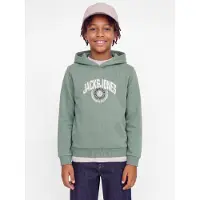 Jack & jones Junior Felpa navy / verde chiaro / bianco