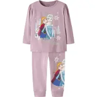 Name It Mini Pigiama 'NMFNESSI FROZEN' blu pastello / malva / rosso vino / argento
