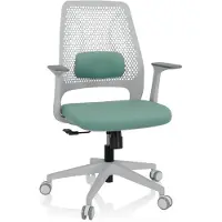 OEM Sedia da ufficio PARFERIO W, rivestita in tessuto color menta, con altezza regolabile