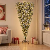 Syfax Albero di Natale artificiale rovesciato con rami snodati 120 cm