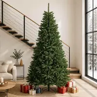 Syfax Albero di Natale Artificiale con Rami Pieghevoli 270 cm PVC