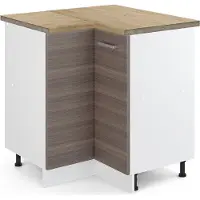 Vicco Mobile ad angolo cucina R-Line Grigio nobile 75.6 cm , PL Rovere, Model 45686