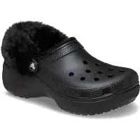 Crocs Zoccoli Classic Platform Lined Fuzz Strap