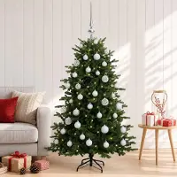 Syfax Albero di Natale artificiale con palline 120 cm 150 LED
