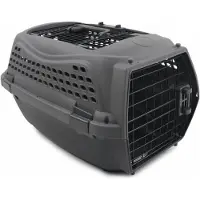 M PETS M.PETS ECO GIRO Cat Carrier - Plastic Cage - Size S - Gray
