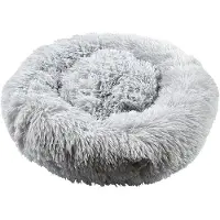 Merkloos Cuccia a forma di ciambella - Diametro 50 cm - Morbida e calda - Adatta per cani di piccola taglia