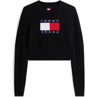 Tommy Hilfiger Tjw Sparkle Flag Sweater Black Taglia: L | Maglioni a maglia Outlet | Donna | Nero