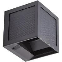 PRIOS Lampada da parete solare a LED Avvin, nera, a forma di cubo, con sensore