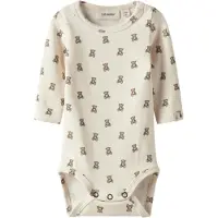 Lil´ Atelier Tutina / body per bambino 'NBNGayo Elo' marrone / grigio / bianco lana