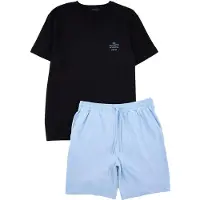 Trendyol Pigiama corto blu chiaro / nero