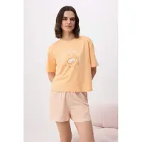 Trendyol Shorty arancione / bianco