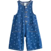 Next Pantaloni con pettorina blu denim / blu pastello