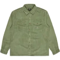 Billabong - Chemise manches longues en velours côtelé - Bong Days Corduroy Shirt Hedge Green per Uomo in Cotone - Taglia M - Verde