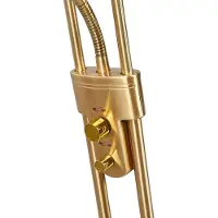 LINDBY lampada a LED da lettura Josefin, ottone, lampada da lettura, dimmerabile