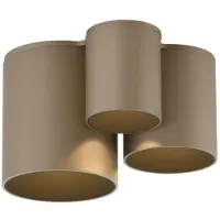 Paul Neuhaus Plafoniera LED per il bagno Point, bronzo, 18 cm, a 3 luci, IP44