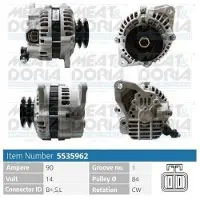 Meat Doria MEAT & DORIA 5535962 Alternatore LiMa 90 A 14 V per NISSAN PICK UP (D22) NP300 Pickup (D22)
