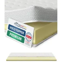 AM Qualitätsmatratzen | Premium Visco Topper | 200x220 cm | 6 cm di altezza | Mattress Topper | 200/220 | Visco Foam Topper | Memory Foam