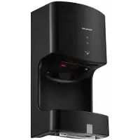 GOLDINOX Asciugamani elettrico con sensore a infrarossi e contenitore per l'acqua, colore nero, modello PREMIUM -