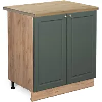Vicco Mobile lavello cucina Fame-Line Verde-oro rustico 80 cm , PL Rovere, Model 45810