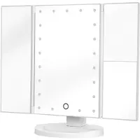 Humanas Specchio da trucco HS-ML04 con illuminazione a LED, bianco