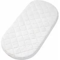 Dripio Materassino ovale per culla Moseskorb, 74x28x3 cm, in microfibra antibatterica