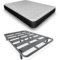 Dripio Letto con materasso in viscoelastico a molle insacchettate "Pocket Visco" e rete a molle 90x190 cm
