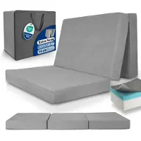 Dripio Materasso pieghevole 200x120x14 cm, in memory foam, ideale come letto per ospiti