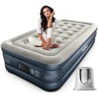 OEM Materasso gonfiabile con pompa, 190x99x46 cm, colore grigio