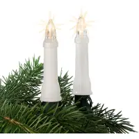 OEM Catena luminosa a LED per albero di Natale, con 24 luci bianche calde, lunghezza 5,35 metri