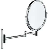 OEM Specchio da trucco, ingrandimento 1x/3x, rotazione a 360°, finitura cromata, dimensioni 203x330x310 mm