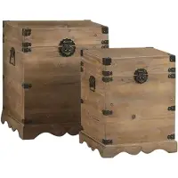OEM Cestino, multicolore, in metallo e legno di pino, impilabile, 50x50x60 cm