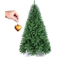 OEM Albero di Natale, altezza 210 cm, 975 rami, base in metallo, aspetto realistico