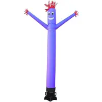 OEM Uomo gonfiabile a forma di tubo, modello Sky Dancer, altezza 6 metri, colore viola, ideale per pubblicità ed eventi