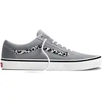 Vans Junior Old Skool Leopard Light Gray Taglia: 36.5 | Scarpe Sportive Outlet | kids | Grigio
