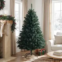 Syfax Albero di Natale Artificiale con Rami Pieghevoli 150 cm PVC