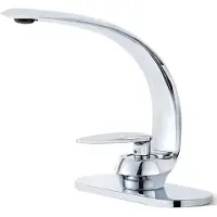 Sonstiges Miscelatore monocomando cromato, stile hotel, acqua fredda e calda, design minimalista