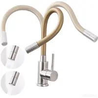Sonstiges Miscelatore da cucina dorato, flessibile, con 2 tipi di getto