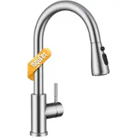 Sonstiges Miscelatore da cucina estraibile, monocomando, girevole a 360°, finitura in nichel spazzolato