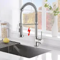 Sonstiges Miscelatore da cucina a bassa pressione, estensibile, girevole a 360°, monocomando, per boiler, finitura cromata