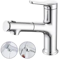 Sonstiges Miscelatore per lavabo estraibile, cromato, con 3 tipi di getto d'acqua