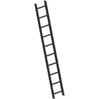 Layher 1051 Scala da tetto grigio antracite, 10 pioli