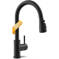 Sonstiges Miscelatore da cucina estraibile, monocomando, rotazione a 360°, finitura nera opaca, acciaio inossidabile