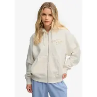 Superdry Giacca di felpa giallo oro / bianco
