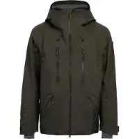 The Mountain Studio - Giacca tecnica impermeabile e traspirante in GORE-TEX ePE - Gore-Tex Epe 3L Shell Jacket Peat in Pelle - Taglia S - Kaki