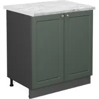 Vicco Mobile lavello cucina Fame-Line Verde-oro rustico 80 cm , PL Marmo, Model 46040
