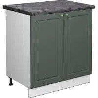 Vicco Mobile lavello cucina Fame-Line Verde-oro rustico 80 cm , PL Antracite, Model 45633